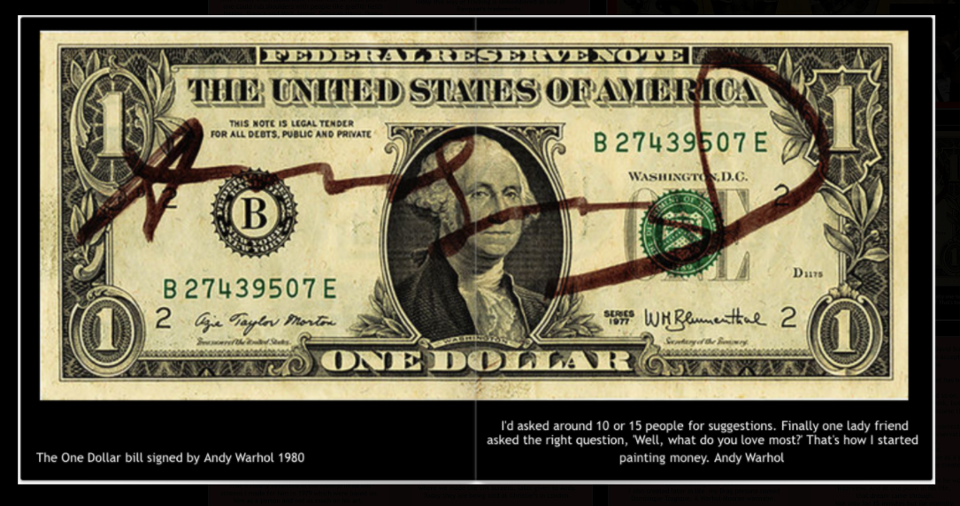 Money Pink Floyd Art Print Signed and Numbered 12/250 COA Dollar Bill  Design